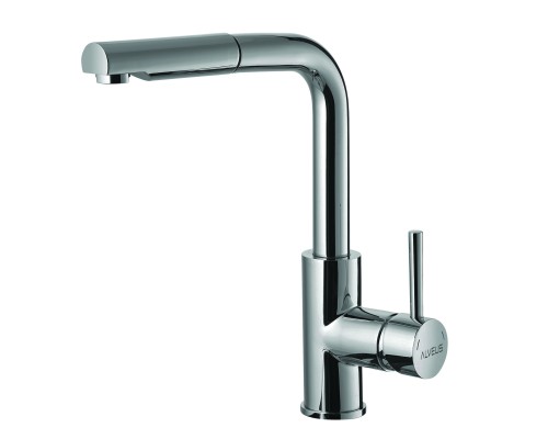 Смеситель для мойки с вытяжным изливом Alveus Siros 1129047 Хром
