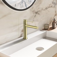 Смеситель для раковины Vincea Aspire VBF-4AS01BG, брашированное золото