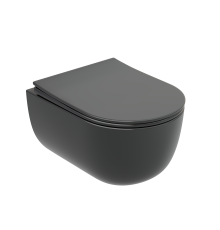 Подвесной унитаз Ceramicanova Modena Rimless серый