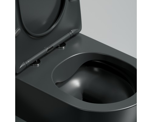 Подвесной унитаз Ceramicanova Modena Rimless серый