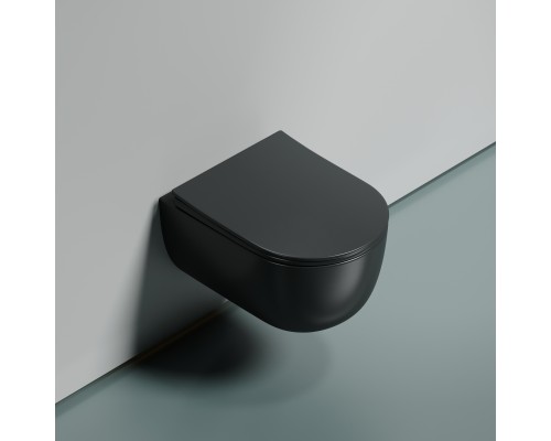 Подвесной унитаз Ceramicanova Modena Rimless серый