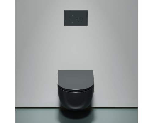 Подвесной унитаз Ceramicanova Modena Rimless серый