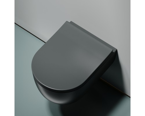 Подвесной унитаз Ceramicanova Modena Rimless серый