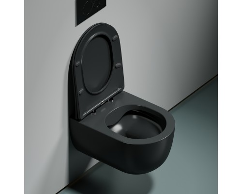 Подвесной унитаз Ceramicanova Modena Rimless серый