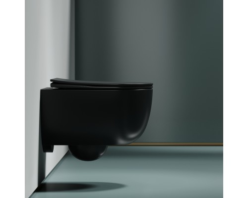 Подвесной унитаз Ceramicanova Modena Rimless серый