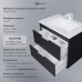 Тумба с раковиной подвесная Uperwood Modul 77х45х57 см, черная матовая