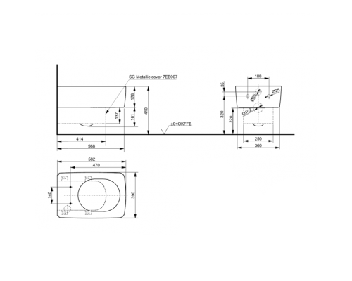 Панель для подвесного унитаза Toto SG 9AE0017 белая