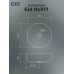Черная матовая керамическая раковина Gid Nc911