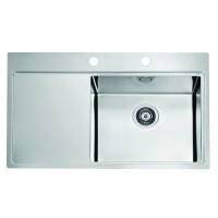 Кухонная мойка Alveus Pure 50R Kmb 1103653 нержавеющая сталь в комплекте с сифоном