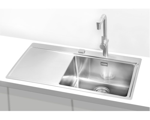 Кухонная мойка Alveus Pure 50R Kmb 1103653 нержавеющая сталь в комплекте с сифоном