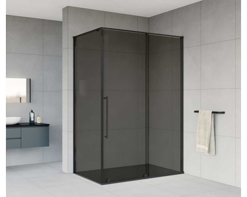 Душевой уголок Vincea Arno 1200x900 черный стекло тонированное