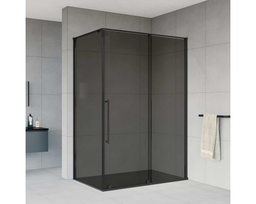 Душевой уголок Vincea Arno 1200x900 черный стекло тонированное