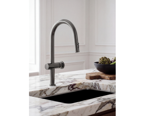 Смеситель для кухни с выдвижным изливом ALTROBAGNO Рикко (Ricco) 050211 GM