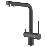 Смеситель для кухни Paulmark Serpentine Se213222-DG Графит