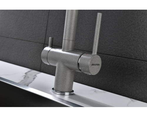 Смеситель для кухни Paulmark Serpentine Se213222-DG Графит