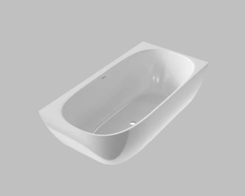 Ванна угловая из искусственного камня Flere Mail 170x85x59 R (белый глянец)