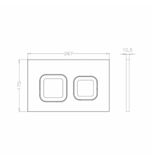 Инсталляция самонесущая Сава (Sava Free Standing) + клавиша смыва Смарт (Smart) белый глянец квадр.