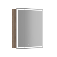 Зеркальный шкаф SANCOS Mirror 690x150, с LED подсветкой, дуб галифакс MI70EG
