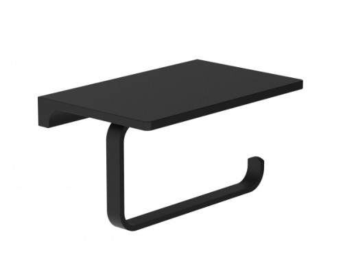 Держатель для туалетной бумаги с полкой Wonzon&Woghand, Черный