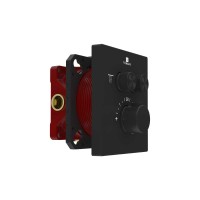 Встраиваемый смеситель для душа Vincea VSCV-321T-MMB 2 режима, термостат, черный