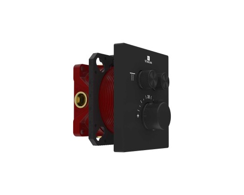 Встраиваемый смеситель для душа Vincea VSCV-321T-MMB 2 режима, термостат, черный