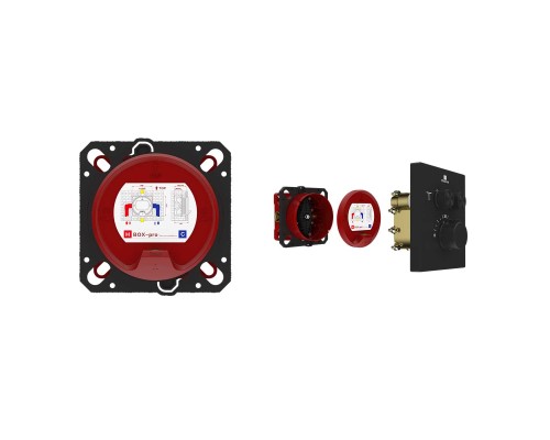 Встраиваемый смеситель для душа Vincea VSCV-321T-MMB 2 режима, термостат, черный