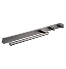 Кольцо для полотенец с 2 крючками Wonzon&Woghand, Темный графит