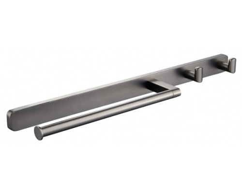 Кольцо для полотенец с 2 крючками Wonzon&Woghand, Темный графит