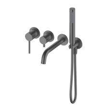 Смеситель для ванны встраиваемый Wonzon&Woghand STICK, Темный графит WW-889017-BGM