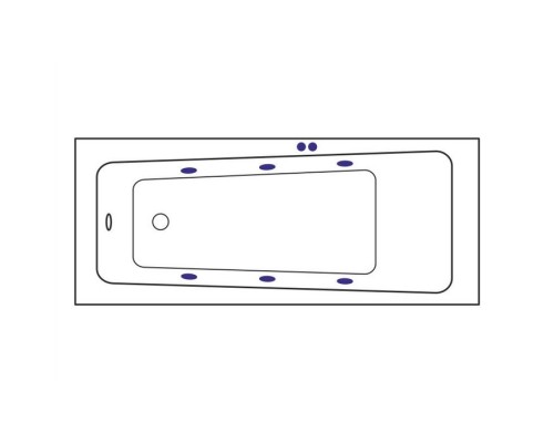 Ванна гидромассажная Excellent Ava 160x70 Soft Белый