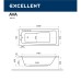 Ванна гидромассажная Excellent Ava 160x70 Soft Белый