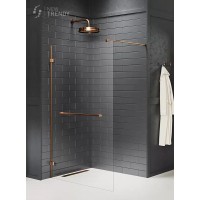 Душевое ограждение NEW TRENDY AVEXA COPPER BRUSHED 130x200 брашированная медь