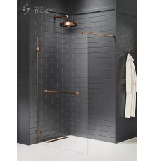 Душевое ограждение NEW TRENDY AVEXA COPPER BRUSHED 130x200 брашированная медь