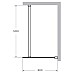 Душевая перегородка Cezares Liberta 80 LIBERTA-L-1-80-120-C-Cr Хром
