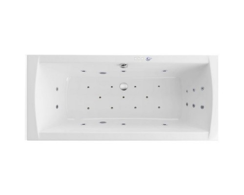 Ванна гидромассажная EXCELLENT Aquaria Lux Slim 180x80 ULTRA хром