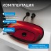 Раковина накладная прозрачная ABBER Kristall красная