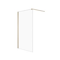 Душевое ограждение NEW TRENDY VELIO GOLD SATIN 90x200 брашированное золото