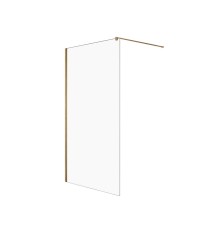 Душевое ограждение NEW TRENDY VELIO GOLD SATIN 90x200 брашированное золото