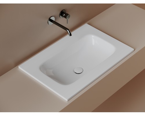 Раковина накладная мебельная Ceramicanova Грация (Grace) 710x457x137 без отв. под смеситель, белый