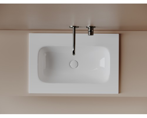 Раковина накладная мебельная Ceramicanova Грация (Grace) 710x457x137 без отв. под смеситель, белый