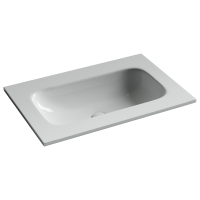 Раковина накладная мебельная Ceramicanova Грация (Grace) 710x457x137 без отв. под смеситель, белый