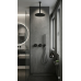 Встраиваемый душевой комплект (термостат, душ 25см) Benesque Lumiere черный брашированный