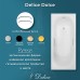 Ванна из литьевого мрамора Delice Dolce 170х70 глянцевая с ручками Хром