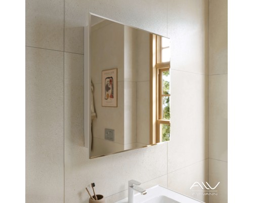 Зеркальный шкаф Alavann Paris 70 белый