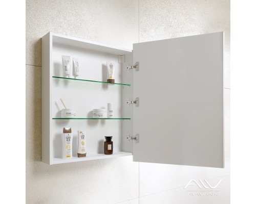 Зеркальный шкаф Alavann Paris 70 белый