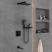 Душевой комплект Vincea VSFW-4311RMB встраиваемый 3 режима черный