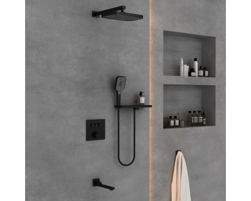 Душевой комплект Vincea VSFW-4311RMB встраиваемый 3 режима черный