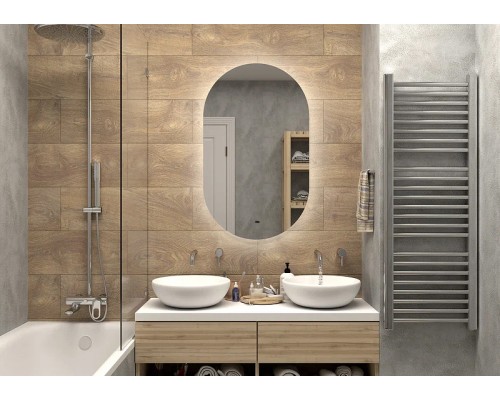 Зеркало Континент Fleur 600x1000 с подсветкой с бесконтактным выключателем
