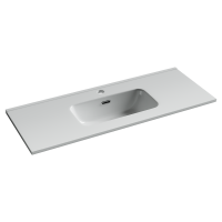 Раковина мебельная накладная Компакт (Compact), 1010x395x175, цвет белый