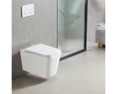 Унитаз подвесной Vincea Tornado Q-Line VT1-12T безободковый белый сиденье с микролифтом